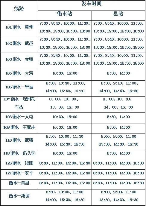 衡水列車時刻表最新更新及詳解